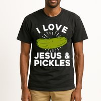 Cute Pickle Design Jesus Pickle Lovers Tall T-Shirt