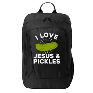 Cute Pickle Design Jesus Pickle Lovers City Backpack