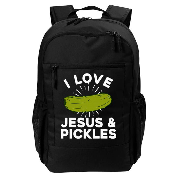 Cute Pickle Design Jesus Pickle Lovers Daily Commute Backpack