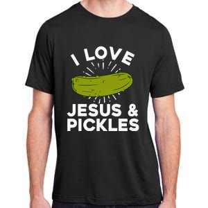 Cute Pickle Design Jesus Pickle Lovers Adult ChromaSoft Performance T-Shirt