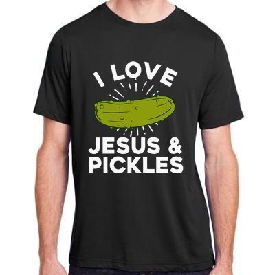 Cute Pickle Design Jesus Pickle Lovers Adult ChromaSoft Performance T-Shirt