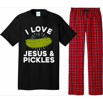 Cute Pickle Design Jesus Pickle Lovers Pajama Set