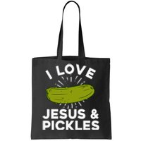 Cute Pickle Design Jesus Pickle Lovers Tote Bag