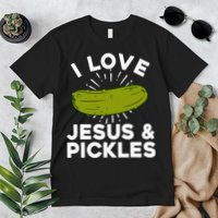 Cute Pickle Design Jesus Pickle Lovers Premium T-Shirt