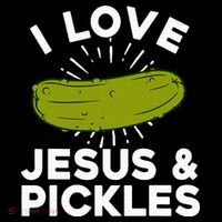 Cute Pickle Design Jesus Pickle Lovers Premium T-Shirt