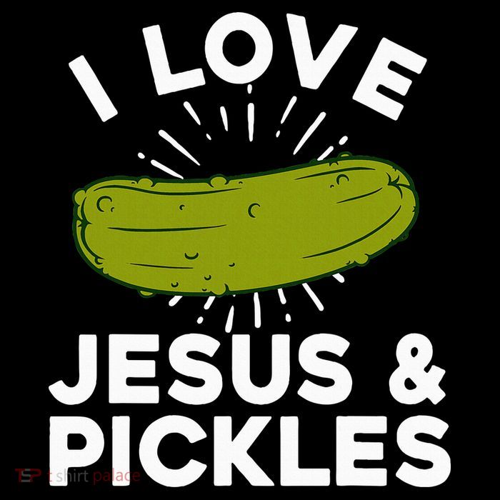 Cute Pickle Design Jesus Pickle Lovers Premium T-Shirt