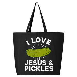 Cute Pickle Design Jesus Pickle Lovers 25L Jumbo Tote