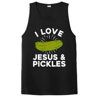 Cute Pickle Design Jesus Pickle Lovers PosiCharge Competitor Tank