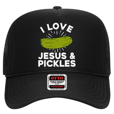 Cute Pickle Design Jesus Pickle Lovers Trucker Hat