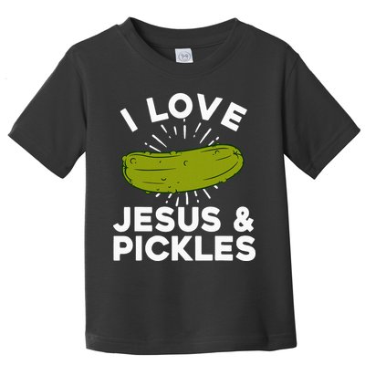 Cute Pickle Design Jesus Pickle Lovers Toddler T-Shirt