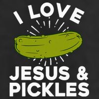 Cute Pickle Design Jesus Pickle Lovers Microfiber Hand Towel