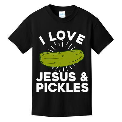 Cute Pickle Design Jesus Pickle Lovers Kids T-Shirt
