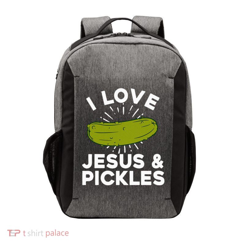 Cute Pickle Design Jesus Pickle Lovers Vector Backpack