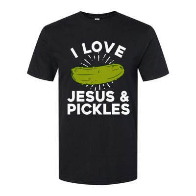 Cute Pickle Design Jesus Pickle Lovers Softstyle CVC T-Shirt