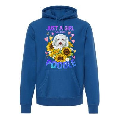 Cute Poodle Dog Loving Puppy Lover Cute Gift Premium Hoodie