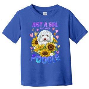 Cute Poodle Dog Loving Puppy Lover Cute Gift Toddler T-Shirt