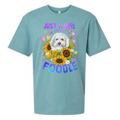 Cute Poodle Dog Loving Puppy Lover Cute Gift Sueded Cloud Jersey T-Shirt