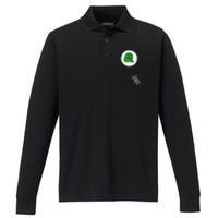 Crypto Pepe Design For Pepe Crypto And Pepe Coin Performance Long Sleeve Polo