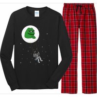 Crypto Pepe Design For Pepe Crypto And Pepe Coin Long Sleeve Pajama Set