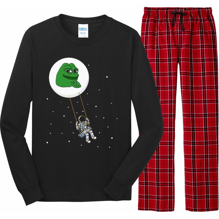 Crypto Pepe Design For Pepe Crypto And Pepe Coin Long Sleeve Pajama Set