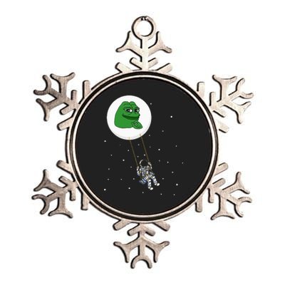 Crypto Pepe Design For Pepe Crypto And Pepe Coin Metallic Star Ornament