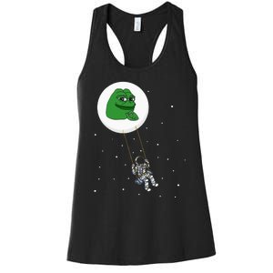 Crypto Pepe Design For Pepe Crypto And Pepe Coin Women's Racerback Tank