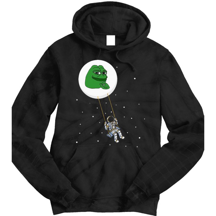 Crypto Pepe Design For Pepe Crypto And Pepe Coin Tie Dye Hoodie