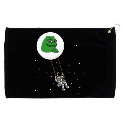 Crypto Pepe Design For Pepe Crypto And Pepe Coin Grommeted Golf Towel