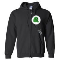 Crypto Pepe Design For Pepe Crypto And Pepe Coin Full Zip Hoodie