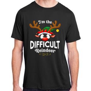 Christmas Pjs Difficult Xmas Reindeer Matching Adult ChromaSoft Performance T-Shirt