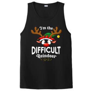 Christmas Pjs Difficult Xmas Reindeer Matching PosiCharge Competitor Tank