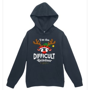 Christmas Pjs Difficult Xmas Reindeer Matching Urban Pullover Hoodie