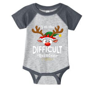 Christmas Pjs Difficult Xmas Reindeer Matching Infant Baby Jersey Bodysuit