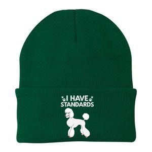 Cute Poodle Design For Men Women Standard Poodle Dog Lovers Knit Cap Winter Beanie