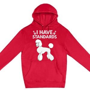 Cute Poodle Design For Men Women Standard Poodle Dog Lovers Premium Pullover Hoodie