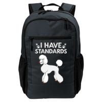 Cute Poodle Design For Men Women Standard Poodle Dog Lovers Daily Commute Backpack