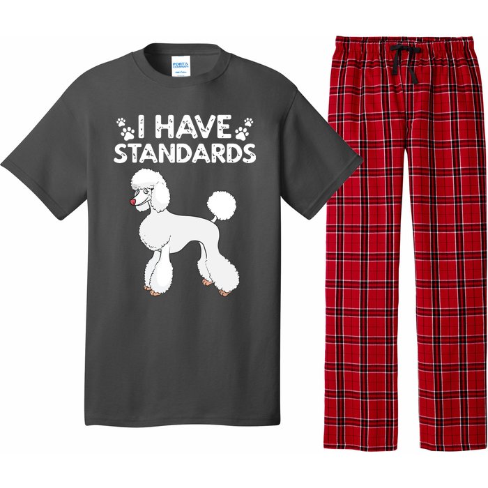 Cute Poodle Design For Men Women Standard Poodle Dog Lovers Pajama Set