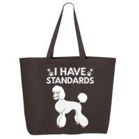 Cute Poodle Design For Men Women Standard Poodle Dog Lovers 25L Jumbo Tote