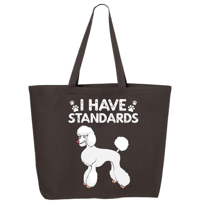 Cute Poodle Design For Men Women Standard Poodle Dog Lovers 25L Jumbo Tote