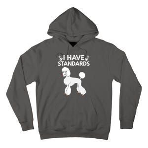 Cute Poodle Design For Men Women Standard Poodle Dog Lovers Tall Hoodie