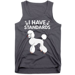 Cute Poodle Design For Men Women Standard Poodle Dog Lovers Tank Top