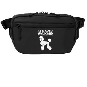 Cute Poodle Design For Men Women Standard Poodle Dog Lovers Crossbody Pack