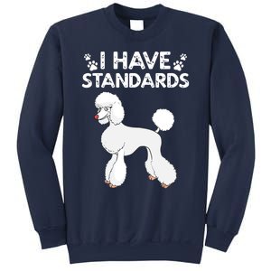 Cute Poodle Design For Men Women Standard Poodle Dog Lovers Sweatshirt