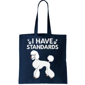 Cute Poodle Design For Men Women Standard Poodle Dog Lovers Tote Bag