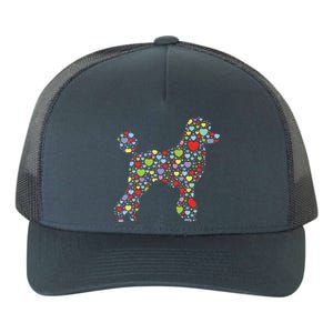 Cute Poodle Dog Hearts Silhouette Owner Gift Yupoong Adult 5-Panel Trucker Hat