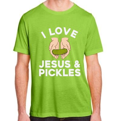 Cute Pickle Design For Jesus Pickle Lovers Gift Adult ChromaSoft Performance T-Shirt