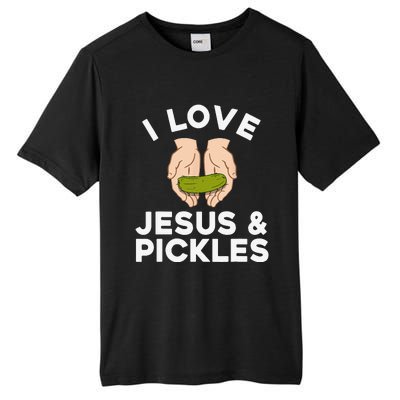 Cute Pickle Design For Jesus Pickle Lovers Gift Tall Fusion ChromaSoft Performance T-Shirt