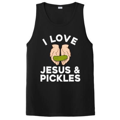 Cute Pickle Design For Jesus Pickle Lovers Gift PosiCharge Competitor Tank