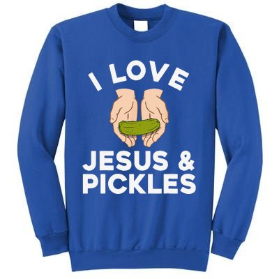 Cute Pickle Design For Jesus Pickle Lovers Gift Sweatshirt