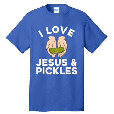 Cute Pickle Design For Jesus Pickle Lovers Gift Tall T-Shirt